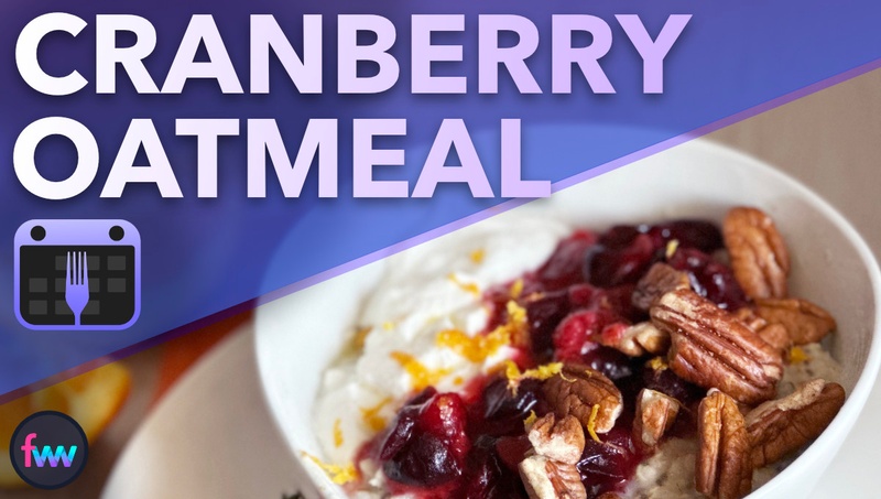 High protein cranberry oatmeal