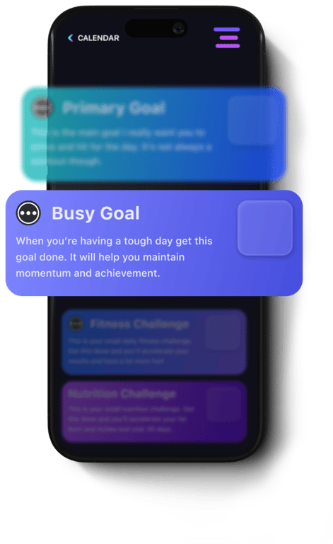 The app showing the busy woman's to-do so the user can have a better chance of getting soemthing done that day if they are really busy.