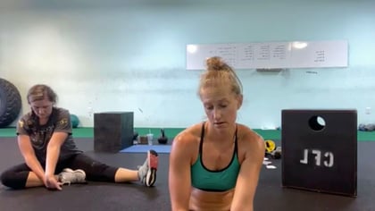 Kindal stretching and talking fitness mindset